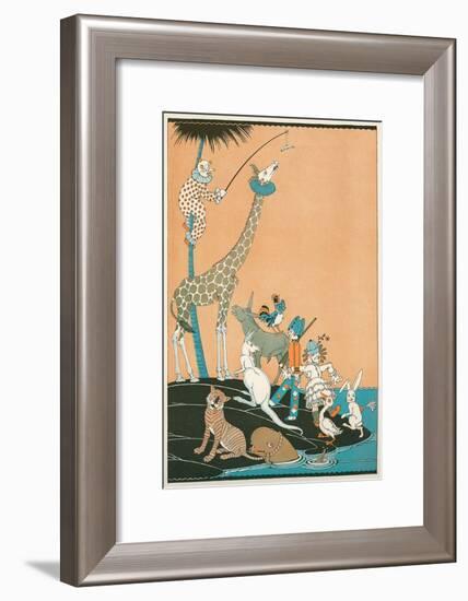 Circus Washed Up on Desert Isle-null-Framed Art Print