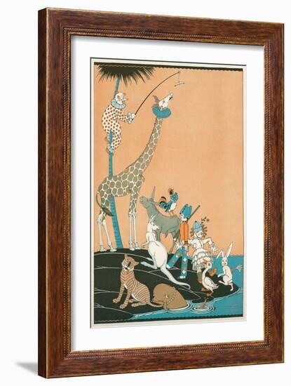 Circus Washed Up on Desert Isle-null-Framed Art Print