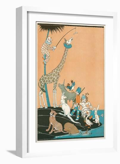 Circus Washed Up on Desert Isle-null-Framed Art Print