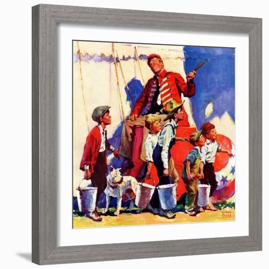 "Circus Work,"June 1, 1933-William Meade Prince-Framed Giclee Print