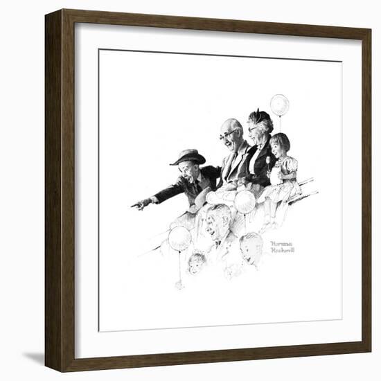 Circus-Norman Rockwell-Framed Giclee Print