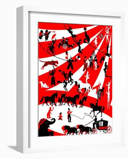 Circus-Milovelen-Framed Art Print