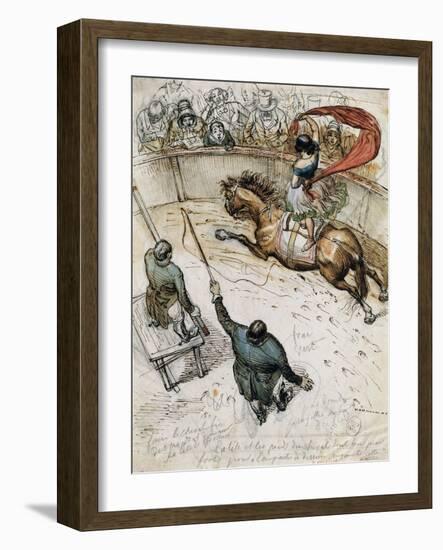 Circus-Jean-Jacques Grandville-Framed Giclee Print