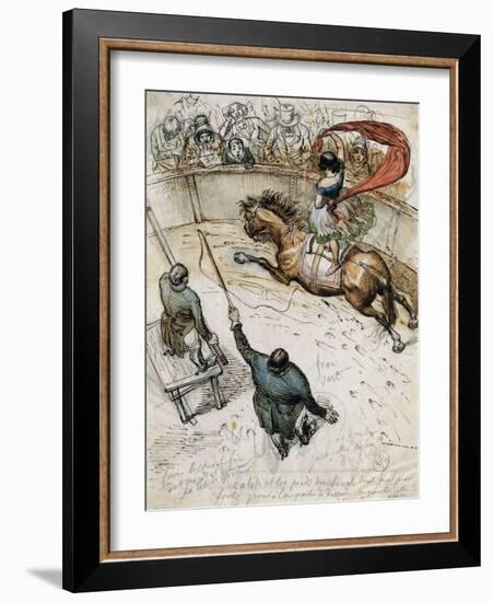 Circus-Jean-Jacques Grandville-Framed Giclee Print