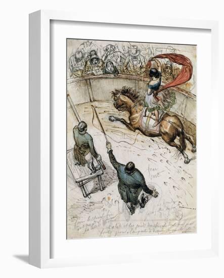 Circus-Jean-Jacques Grandville-Framed Giclee Print