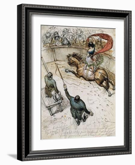 Circus-Jean-Jacques Grandville-Framed Giclee Print