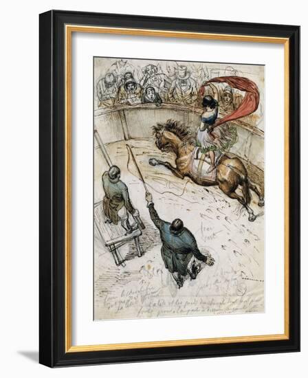 Circus-Jean-Jacques Grandville-Framed Giclee Print