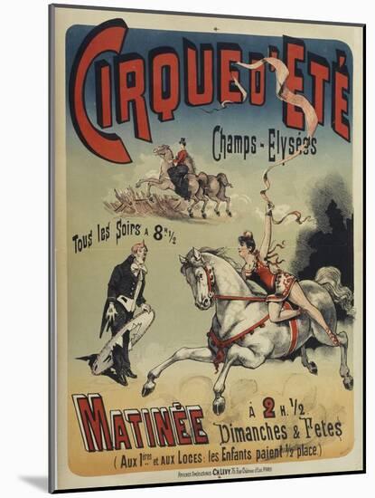 Cirque d'Ete-Charles Levy-Mounted Giclee Print