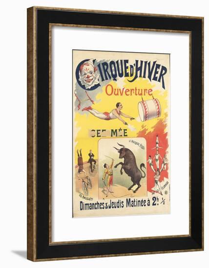 Cirque d'hiver : ouverture-null-Framed Giclee Print