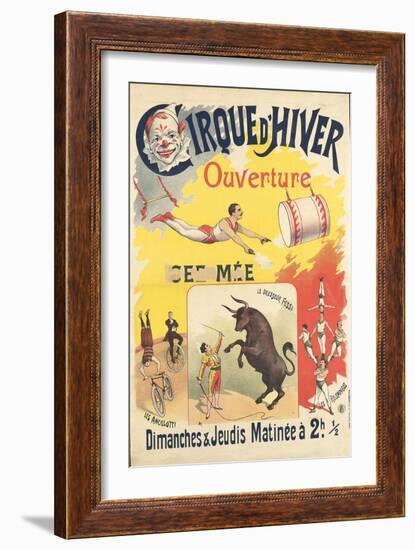 Cirque d'hiver : ouverture-null-Framed Giclee Print