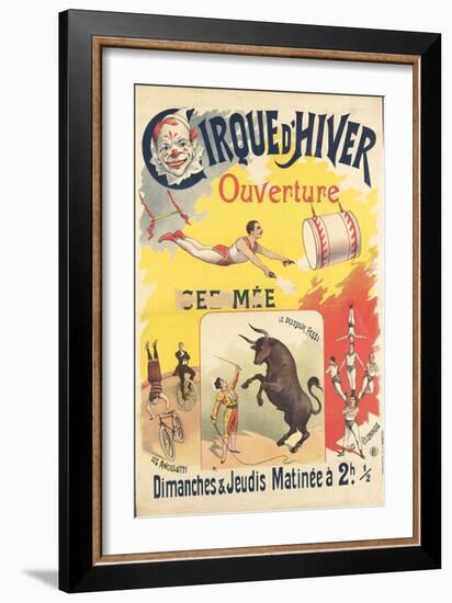 Cirque d'hiver : ouverture-null-Framed Giclee Print