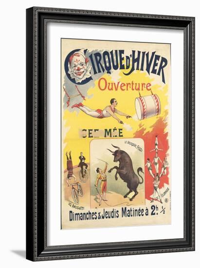 Cirque d'hiver : ouverture-null-Framed Giclee Print