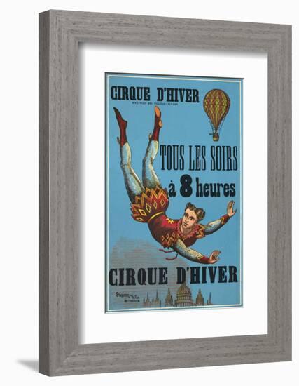 Cirque d’hiver-Vintage Reproduction-Framed Art Print