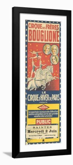 Cirque des Frères Bouglione-null-Framed Giclee Print