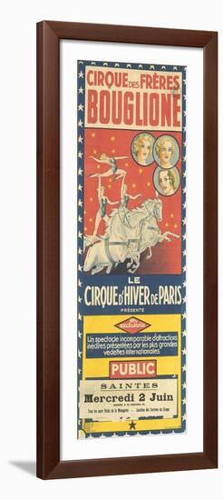 Cirque des Frères Bouglione-null-Framed Giclee Print