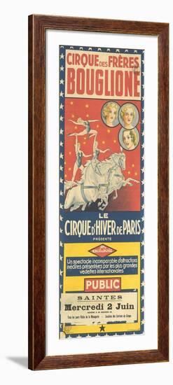 Cirque des Frères Bouglione-null-Framed Giclee Print