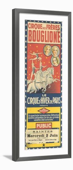Cirque des Frères Bouglione-null-Framed Giclee Print