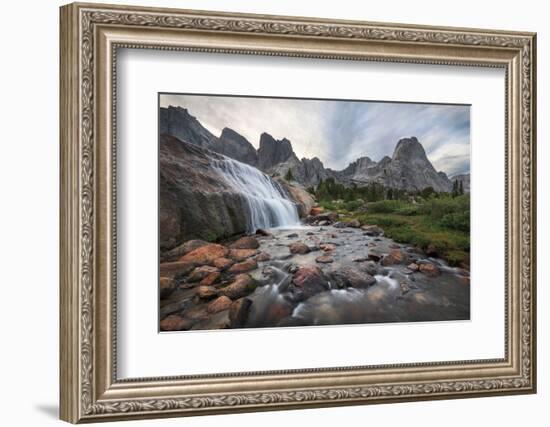 Cirque of the Towers Waterfall-Alan Majchrowicz-Framed Photographic Print