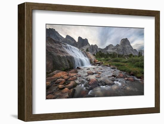 Cirque of the Towers Waterfall-Alan Majchrowicz-Framed Photographic Print