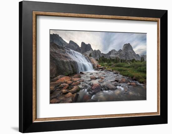 Cirque of the Towers Waterfall-Alan Majchrowicz-Framed Photographic Print