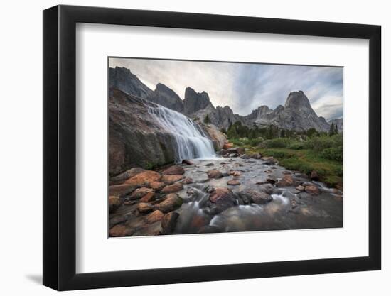 Cirque of the Towers Waterfall-Alan Majchrowicz-Framed Photographic Print