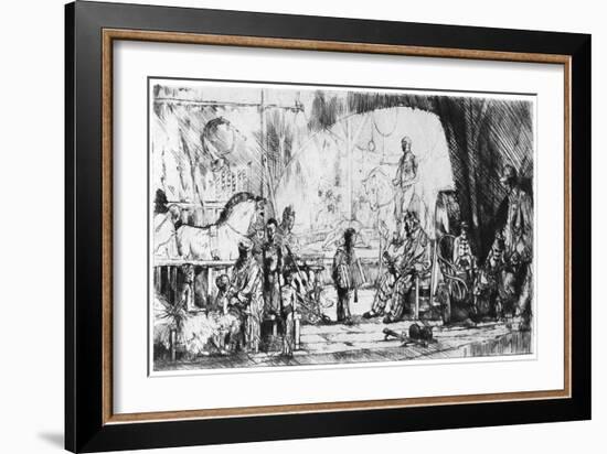 Cirque Pinder, C1890-1940-Auguste Brouet-Framed Giclee Print