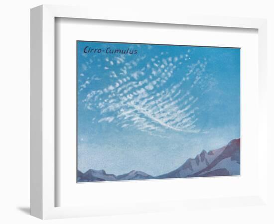 'Cirro-Cumulus - A Dozen of the Principal Cloud Forms In The Sky', 1935-Unknown-Framed Giclee Print