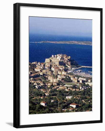 Citadel and Calvi, Corsica, France, Mediterranean, Europe-Yadid Levy-Framed Photographic Print