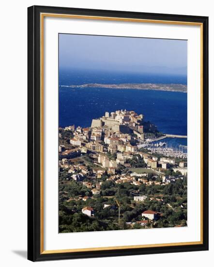 Citadel and Calvi, Corsica, France, Mediterranean, Europe-Yadid Levy-Framed Photographic Print