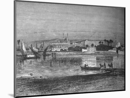 'Citadel in Cairo, from the Nile', c1882-Unknown-Mounted Giclee Print