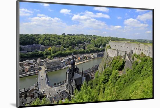 Citadel of Dinant on Meuse River, Dinant, Province of Namur, Wallonia, Belgium, Europe-Hans-Peter Merten-Mounted Photographic Print