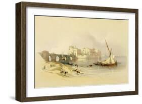 Citadel of Sidon, 1839, Plate 76 from Volume II of The Holy Land, Engraved by Louis Haghe-David Roberts-Framed Giclee Print