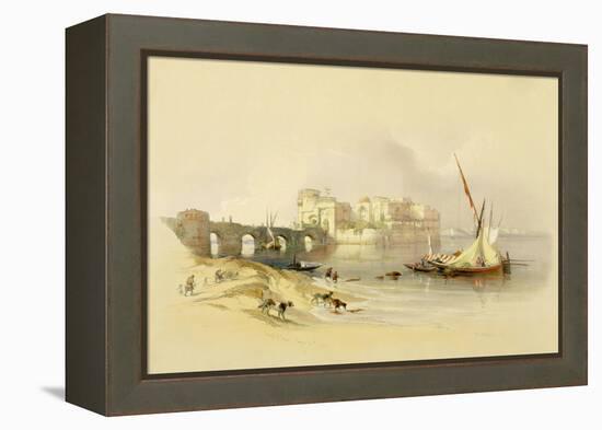 Citadel of Sidon, 1839, Plate 76 from Volume II of The Holy Land, Engraved by Louis Haghe-David Roberts-Framed Premier Image Canvas