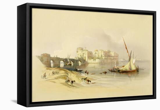 Citadel of Sidon, 1839, Plate 76 from Volume II of The Holy Land, Engraved by Louis Haghe-David Roberts-Framed Premier Image Canvas