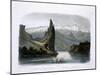 Citadel Rock on the Upper Missouri, Plate 18, Travels in the Interior of North America-Karl Bodmer-Mounted Giclee Print