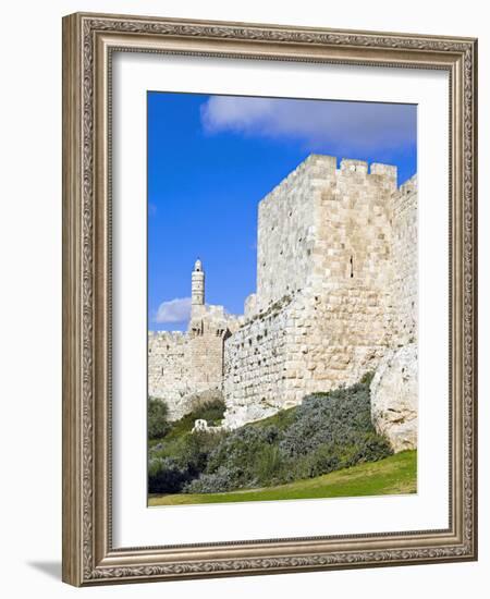 Citadel (Tower of David), Old City Walls, UNESCO World Heritage Site, Jerusalem, Israel-Gavin Hellier-Framed Photographic Print