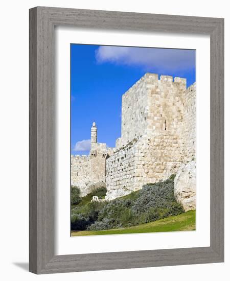 Citadel (Tower of David), Old City Walls, UNESCO World Heritage Site, Jerusalem, Israel-Gavin Hellier-Framed Photographic Print