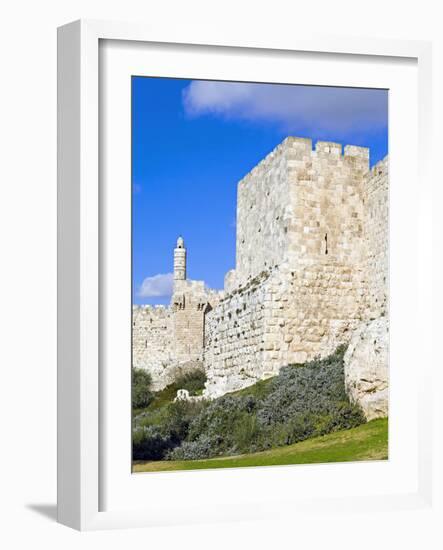 Citadel (Tower of David), Old City Walls, UNESCO World Heritage Site, Jerusalem, Israel-Gavin Hellier-Framed Photographic Print