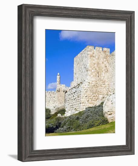 Citadel (Tower of David), Old City Walls, UNESCO World Heritage Site, Jerusalem, Israel-Gavin Hellier-Framed Photographic Print