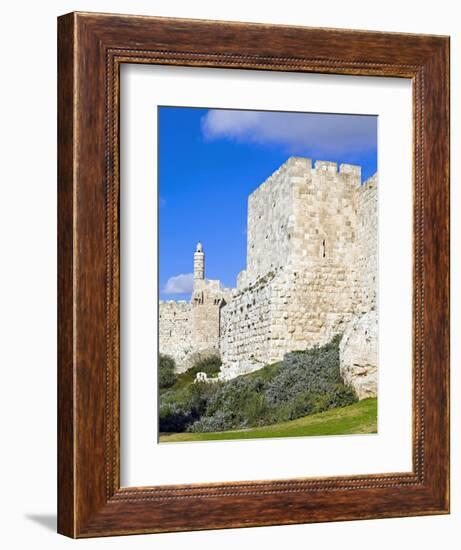 Citadel (Tower of David), Old City Walls, UNESCO World Heritage Site, Jerusalem, Israel-Gavin Hellier-Framed Photographic Print