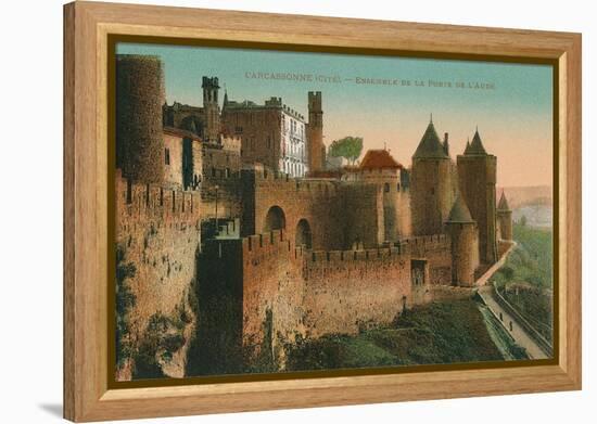 Citadelle of Carcasonne, France-null-Framed Stretched Canvas