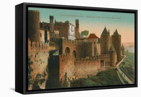 Citadelle of Carcasonne, France-null-Framed Stretched Canvas