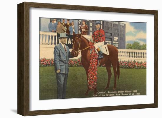 Citation, Kentucky Derby Winner-null-Framed Art Print