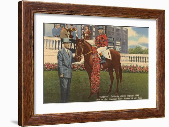 Citation, Kentucky Derby Winner-null-Framed Art Print