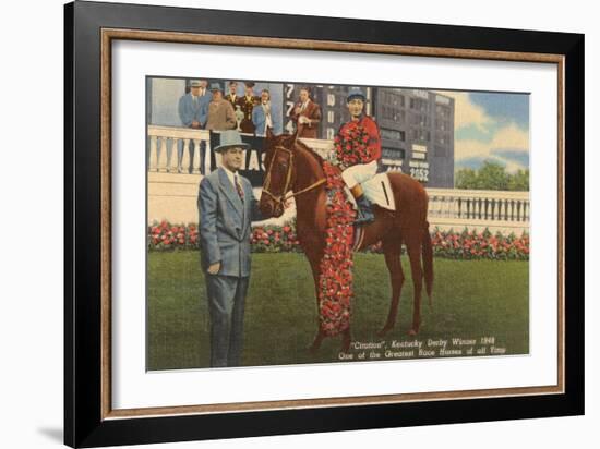 Citation, Kentucky Derby Winner-null-Framed Art Print