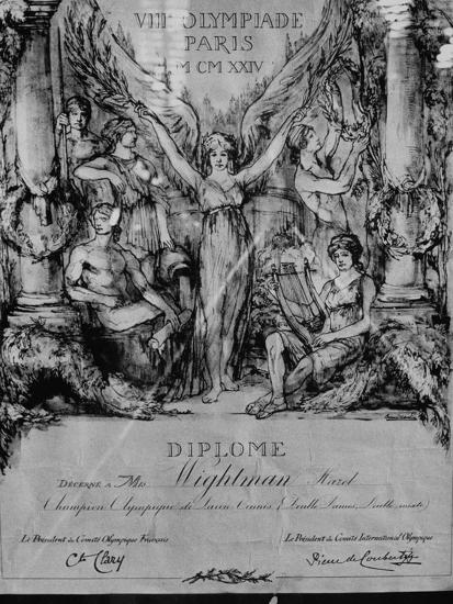 Citation Stating That Hazel Wightman Won Women S And Mixed Doubles In 1924 Olympics At Paris Photographic Print Art Com