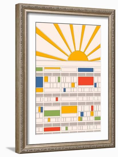 Cité Radieuse, 2021 (Digital)-Florent Bodart-Framed Giclee Print