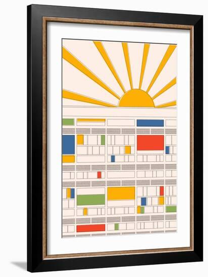 Cité Radieuse, 2021 (Digital)-Florent Bodart-Framed Giclee Print