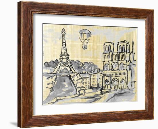 Cities II-Margaret Ferry-Framed Art Print