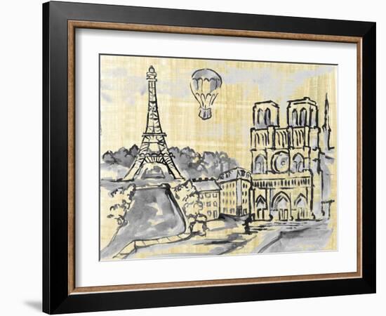 Cities II-Margaret Ferry-Framed Art Print